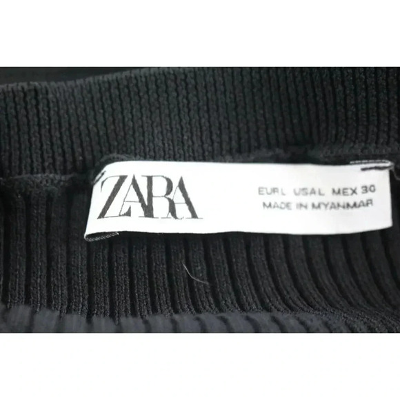 ladies black ZARA sweater dress size L - Picture 7 of 8